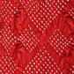 Red and Green Badhani Silk Handloom Saree with Geometrical Body and Kalamkari Pallu and Blouse Design - Global Threads | Swadesiicart