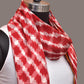 Red and Yellow Pochamaplly Ikat Cotton Handloom Dupatta with Grill Design - Global Threads | Swadesiicart