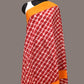 Red and Yellow Pochamaplly Ikat Cotton Handloom Dupatta with Grill Design - Global Threads | Swadesiicart