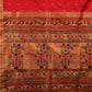 Red Paithani Silk Handloom Saree with Triple Muniya Border Saree - Global Threads | Swadesiicart
