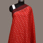 Red Pochampally Ikat Cotton Handloom Dupatta with Arrows Buta - Global Threads | Swadesiicart
