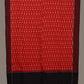Red Pochampally Ikat Cotton Handloom Dupatta with Arrows Buta - Global Threads | Swadesiicart