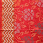 Red Uppada Silk Handloom Saree with All Over Floral Design - Global Threads | Swadesiicart
