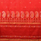Red Uppada Silk Handloom Saree with Mango Pallu Design - Global Threads | Swadesiicart
