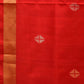 Red Uppada Silk Handloom Saree with Mango Pallu Design - Global Threads | Swadesiicart