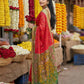 Anaita Red Pochampally Silk Woven Saree With Blouse