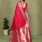 Anaita Red Paithani Gala Silk Saree With Blouse