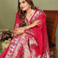 Anaita Red Paithani Gala Silk Saree With Blouse