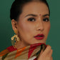 Golden Earrings (Gold) - Ruby Raang - Swadesiicart