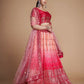 Jyoti Fashion Women's Coral Heavy Chinon Sequins Embroidered Designer Lehenga Choli Set | Swadesiicart