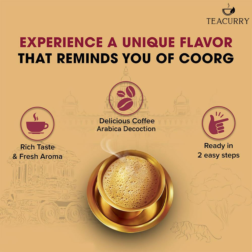 Teacurry South Indian Filter Coffee (100% Arabica Ground Coffee) for Authentic South Indian Taste - Kaapi Coffee - Swadesiicart