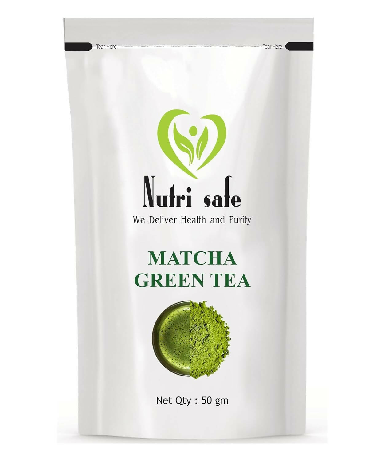 Nutri Safe Pure Japenese Culinary Grade Matcha Green Tea Powder | Swadesiicart