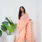 Vamsee Era Peach Georgette Saree - Swadesiicart