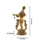 Purestory Lord Krishna Metal Statues Playing Flute - Swadesiicart
