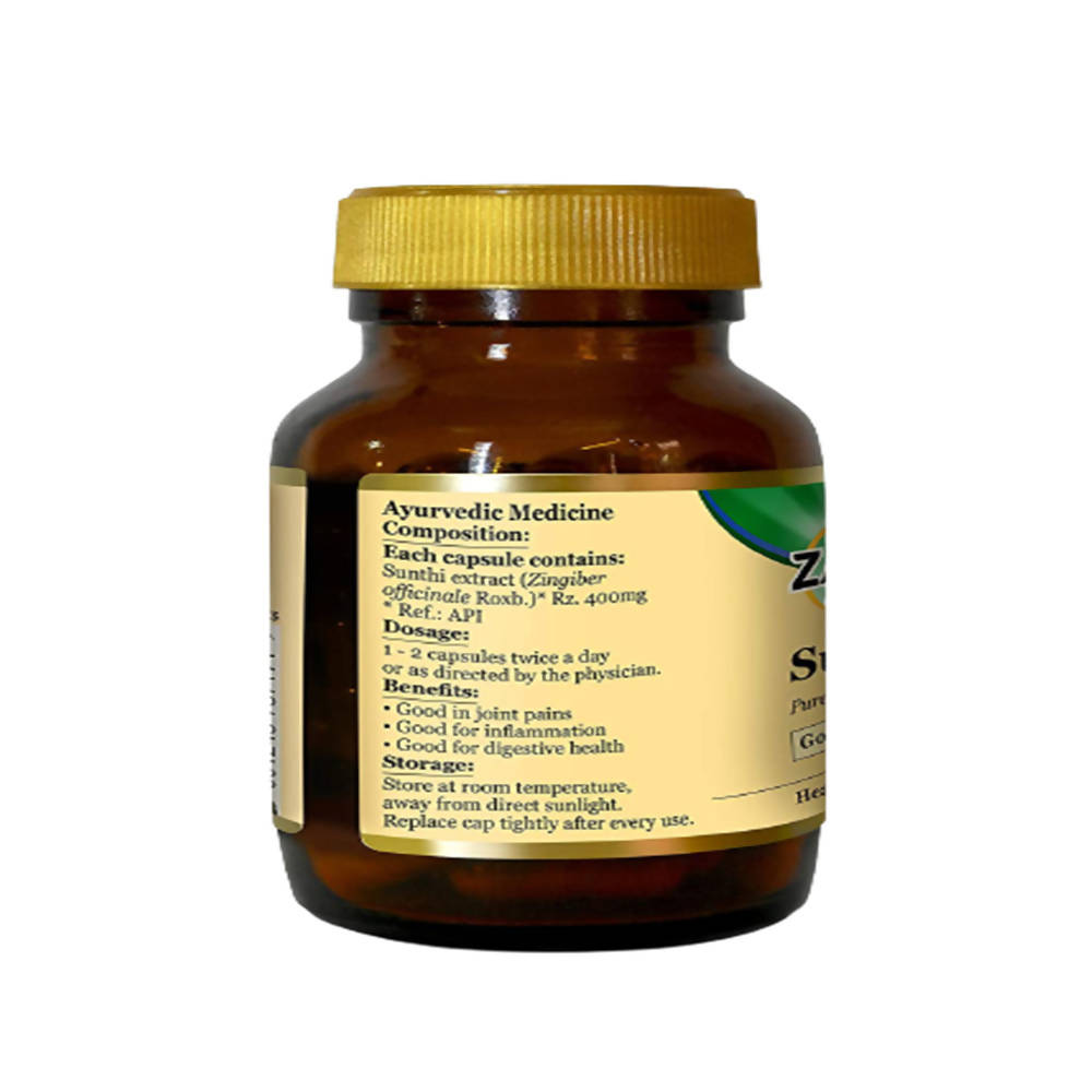 Zandu Sunthi Pure Herbs Capsules Good For Digestive Health | Swadesiicart