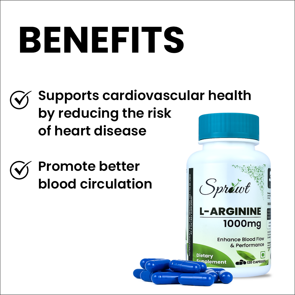 Sprowt L-Arginine Capsules - Swadesiicart