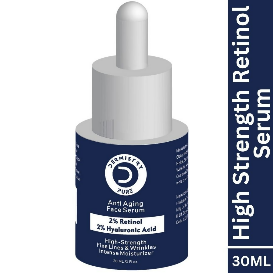 Dermistry 2% Retinol Hyaluronic Night Moisturizer Cream Serum For Anti Aging Fine Lines & Wrinkles - Swadesiicart