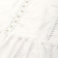 Ahalyaa Women Off-White Cotton Embroidered Tunic | Swadesiicart