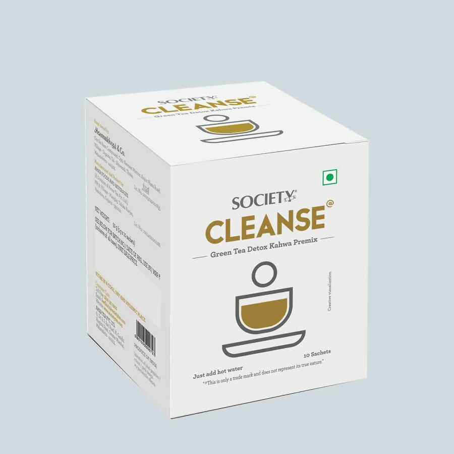 Society Cleanse Green Tea Detox Kahwa Premix | Swadesiicart