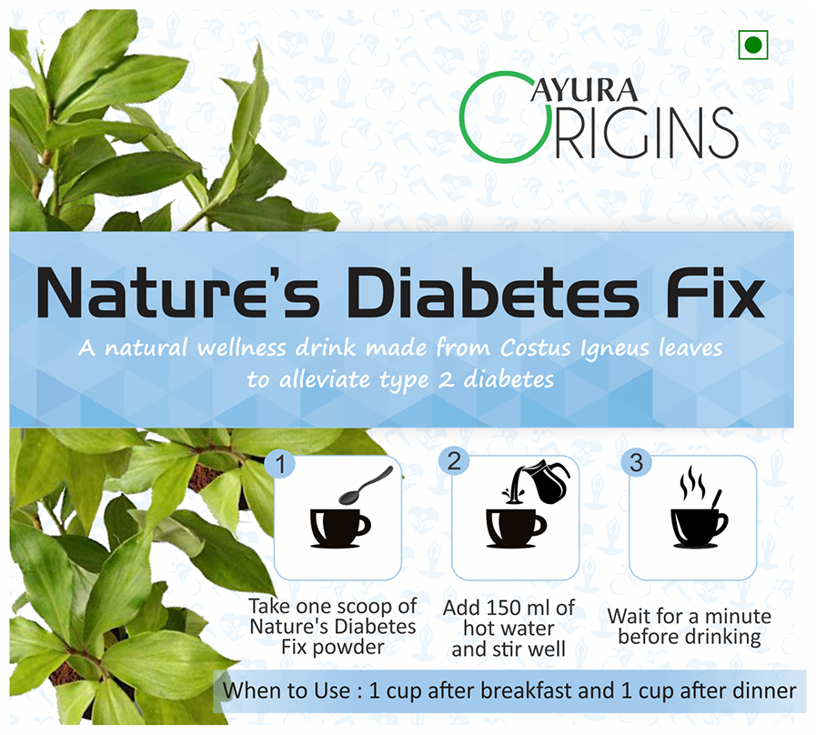 Ayura Origins Nature's Diabetes Fix Powder - Swadesiicart