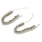 Mominos Fashion Kamal Johar Oxidised Heavy Silver Anklets | Swadesiicart