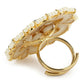 Oversized Kundan Ring- Ruby Raang | Swadesiicart