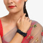 Women's Gold-Toned, Navy Blue Green Onyx Gold-Polished Multistrand Bracelet - Ruby Raang - Ruby Raang Studio