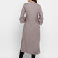 NOZ2TOZ Women Grey Rayon Kurti (1pc) - Swadesiicart