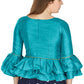 Aastha Fashion Women's Firozi Art Silk Bell Sleeves attire with Poly Cotton Lining Blouse