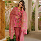 Aayaa Designer Cotton Silk Farshi Salwar Set - Pink