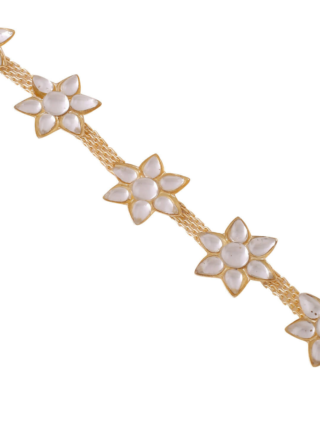 NVR Women's Gold-Polished Traditional Trending Matha Patti | Swadesiicart