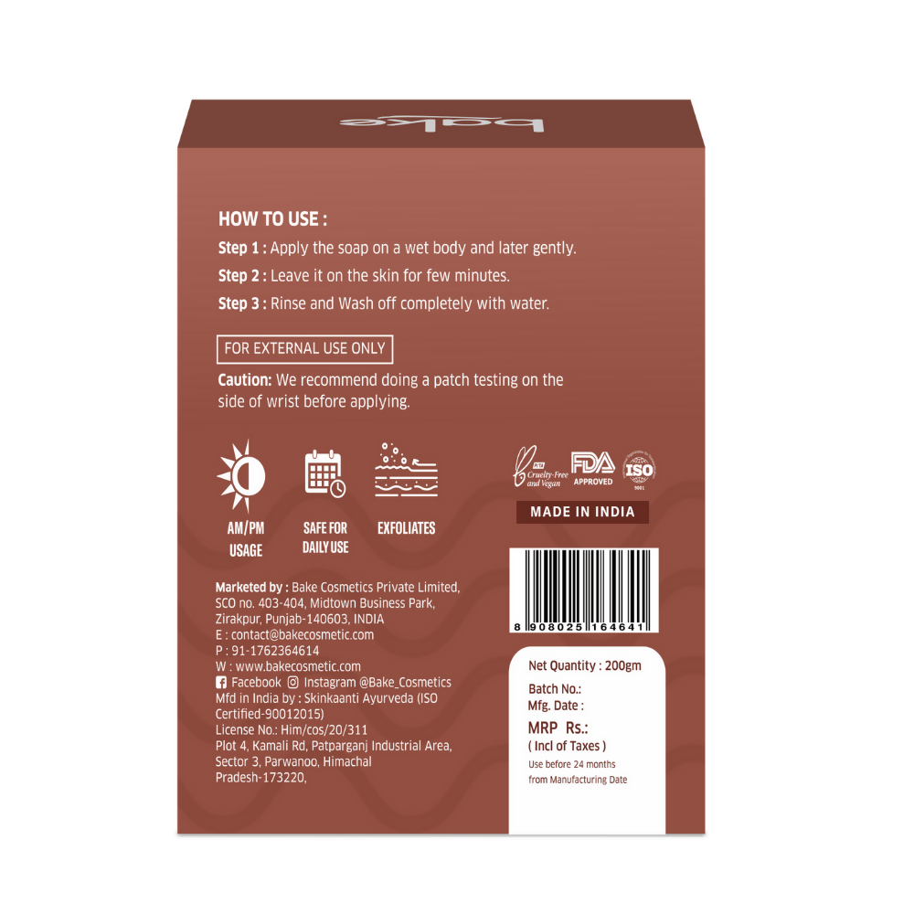 Bake De-Tan Scrub Treatment Coffee Soap | Swadesiicart