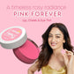 Clensta Lip Cheek Tint - Pink Forever, with Goodness of Vitamin E & Castor Oil - Swadesiicart