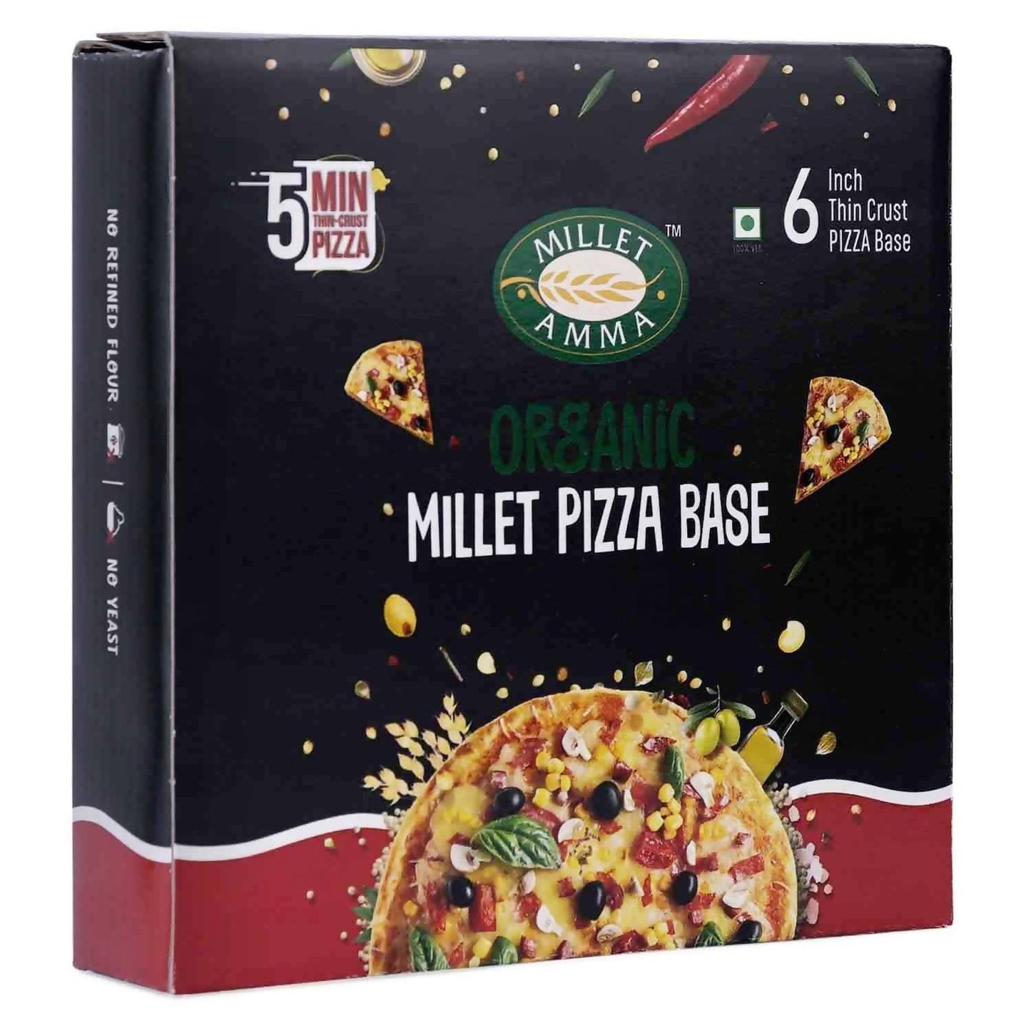 Millet Amma Organic Millet Pizza Base - Swadesiicart