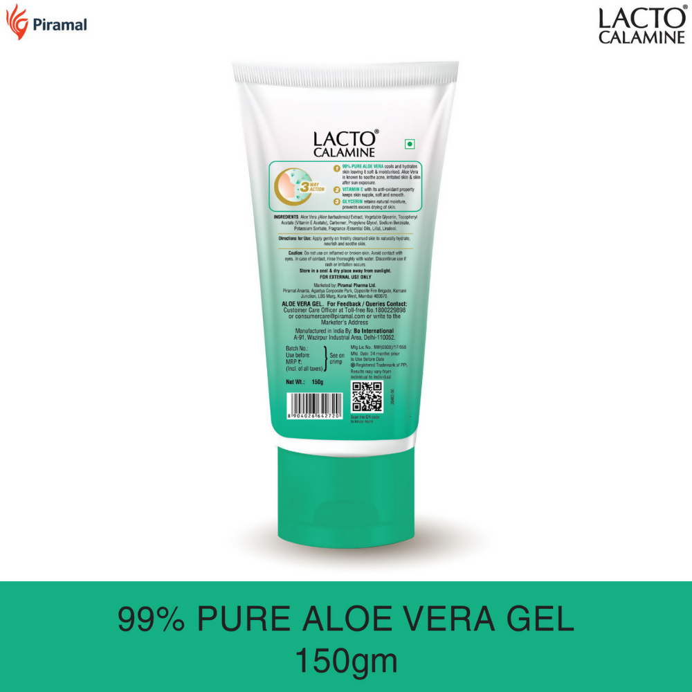 Lacto Calamine Aloe Vera Gel Face Moisturizer - Swadesiicart