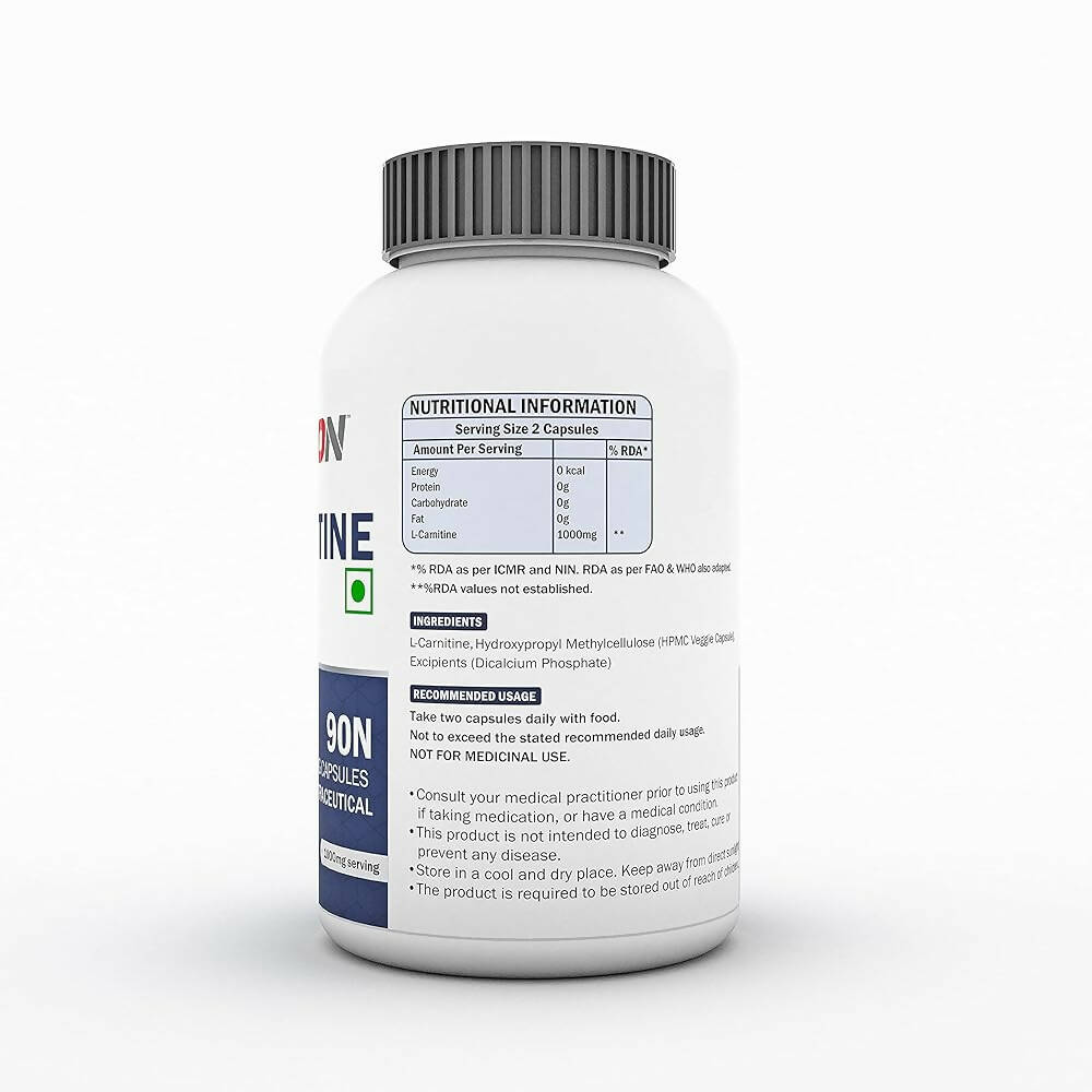 Scitron L-Carnitine 1000mg Veg Capsules - Swadesiicart