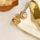 Kundan Gold plated Elephant and Round Ring - Ruby Raang | Swadesiicart