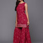 Ahalyaa Women's Traditional wear Kurta Set - Red | Swadesiicart