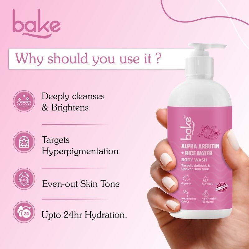 Bake Alpha Arbutin Body Wash | Swadesiicart