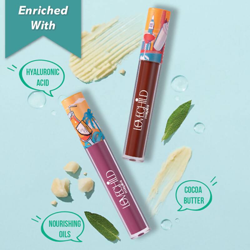 LoveChild By Masaba Gupta Mamma Mia Lush-Matte Lip Creme - Jamun Cooler | Swadesiicart