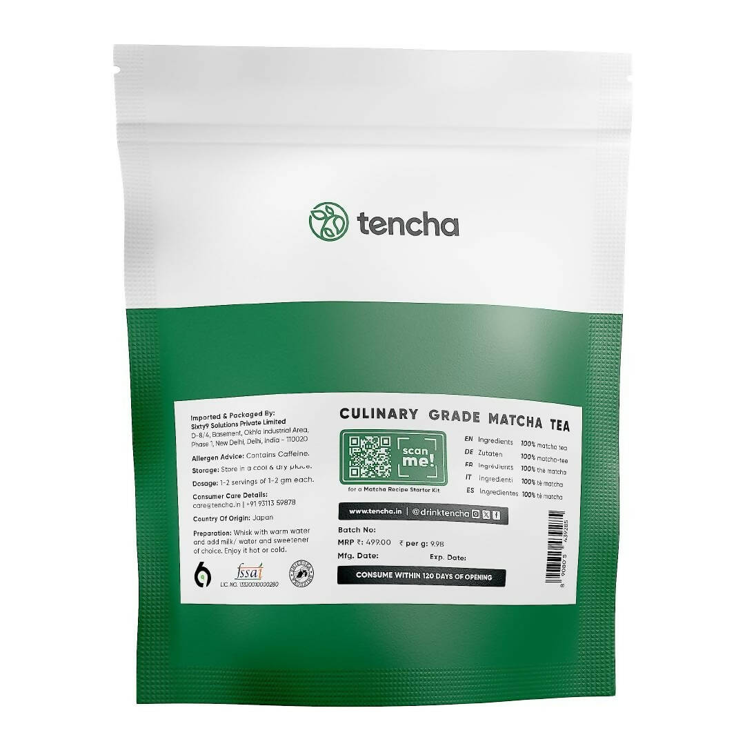 Tencha Pure Japanese Culinary Matcha Green Tea Powder | Swadesiicart