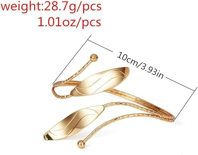 Joban Fashion Golden Alloy Stylish Kada Bajuband Bracelet Armlet For Women And Girls | Swadesiicart