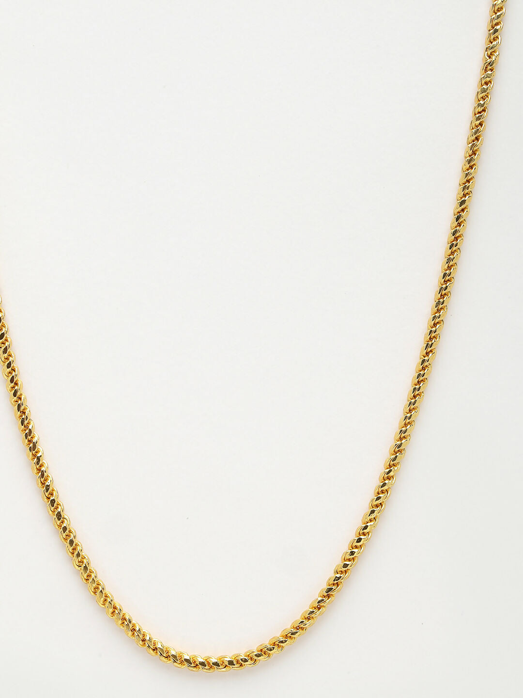 NVR Men's Gold-Polished Stainless Steel Chain - Swadesiicart