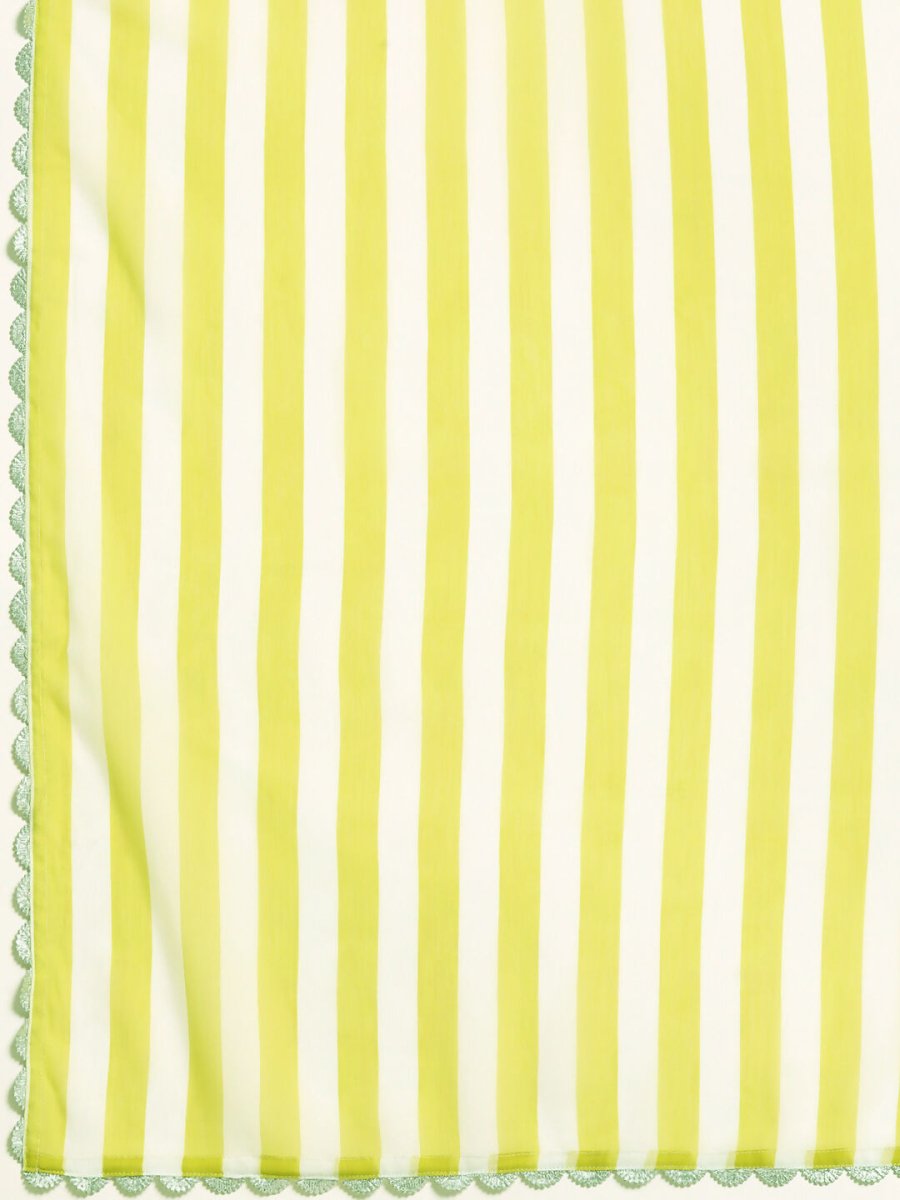 Ahalyaa Women's Traditional Semi Stitch Saree - Yellow | Swadesiicart