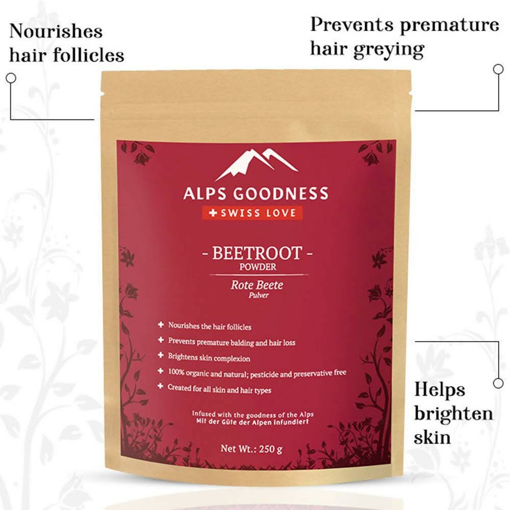 Alps Goodness Beetroot Powder For Hair Mask & Face Mask - Swadesiicart