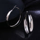 NVR Women Silver Plated Hoop Earrings | Swadesiicart
