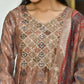 Vaasva Women's Chanderi Printed Suit Set With Pant And Printed Dupatta | Swadesiicart