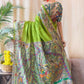 Exclusive Collection Light Green Beautiful Khadi Ghicha Handloom Saree - Swadesiicart