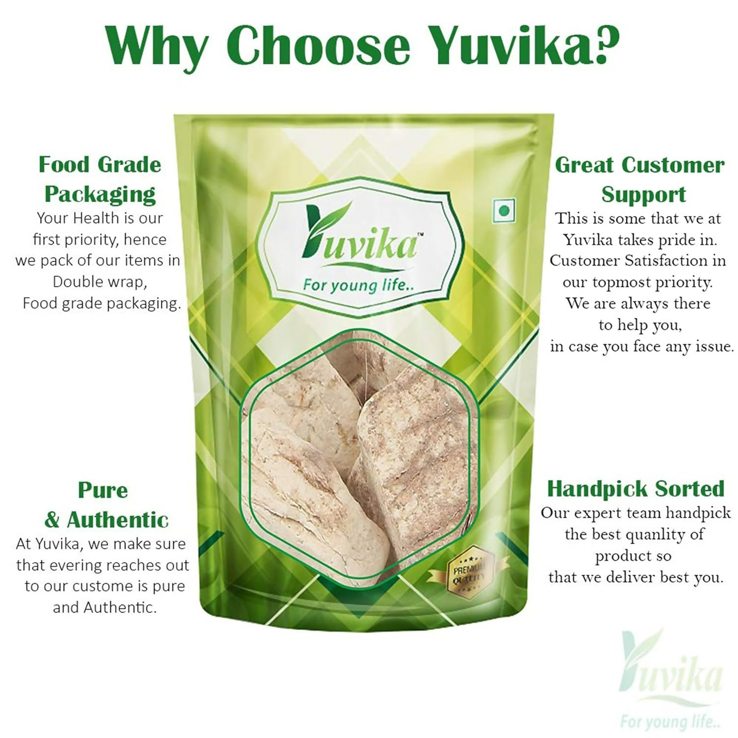 Yuvika Vidharikand Safed Powder - Bidharkand Safed Powder - Puerariatuberosa - Indian Kudzu | Swadesiicart