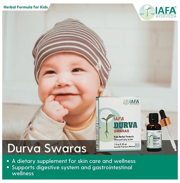 Iafa Ayuveda Durva Swaras Drop | Swadesiicart